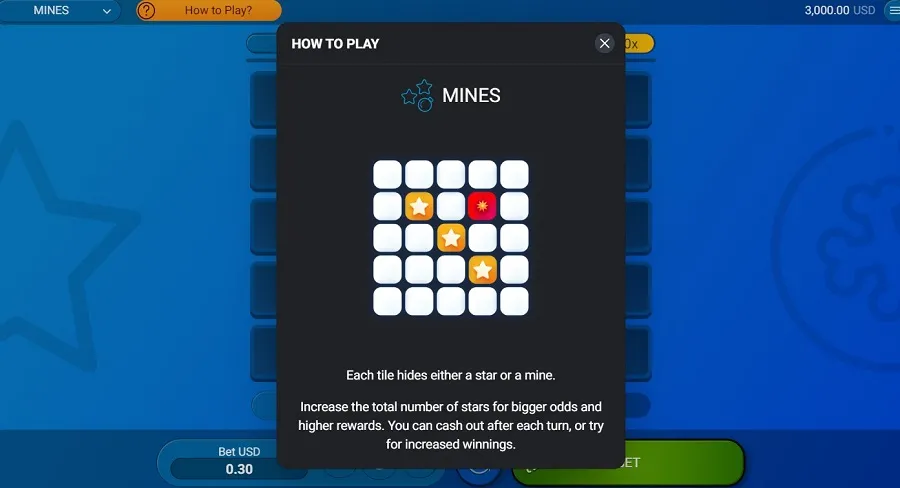 1win Mines Game